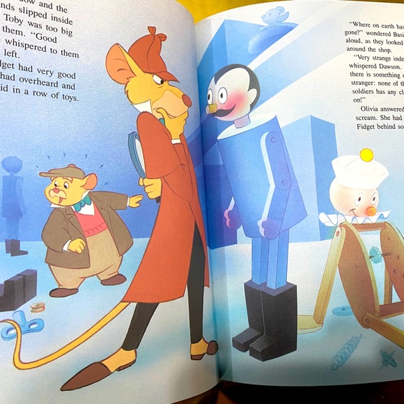 WALT DISNEY THE GREAT MOUSE DETECTIVE VTG 1987 COLLECTIBLE HARDCOVER BOOK 95p. - Picture 8 of 16